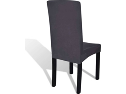 vidaXL Capa extensível para cadeira 6 pcs antracite