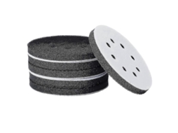 Conjunto de 6 Unidades Almofadas Interface Esponja Macia 5 Polegadas com 8 Furos para Lixadeiras e Discos Lixa BRILVIBERA (125 Mm)