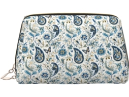 Necessaire de Maquiagem com Estampa Paisley e Borboletas S/MARCA