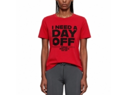 Rockinstone Ferris Bueller's Day Off I Need A Day Off Solid Red Adult T-shirt Size:m