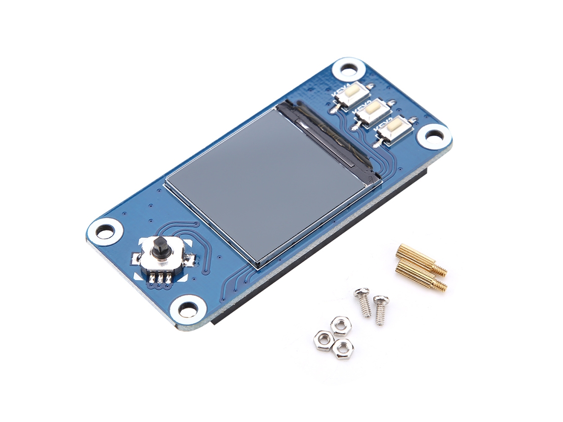 Placa de expansão LCD IPS de 1,3 polegadas (240x240) para Raspberry Pi Zero/2b/3b/3b+ com joystick e botões S/MARK.