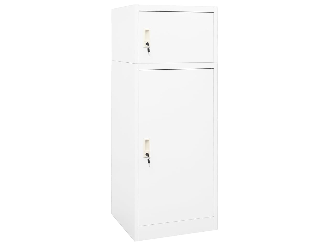 Saddle Cabinet, Saddle Cabinets Vidaxl Branco Aço (53 X 53 X 140 Cm)