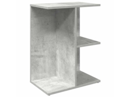 Bedside Table, Bedside Tables Vidaxl Cinzeto Madeira Processada (n/a)