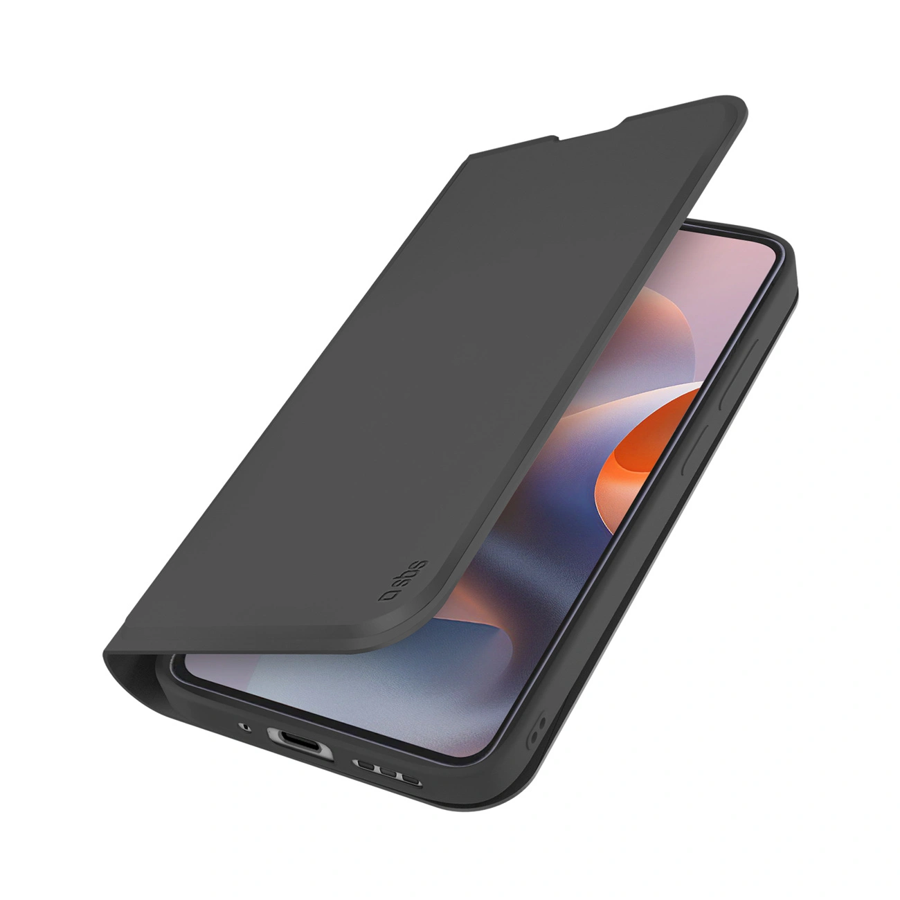 Capa Carteira Lisa Sbs Para Motorola Moto G86 Com Aba Protetora.