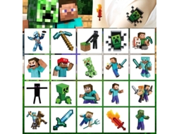 20 Adesivos De Tatuagem Do Minecraft Para Lembrancinhas De Festa De Aniversário, Para Encher Sacolinhas De Doces. Brilvibera