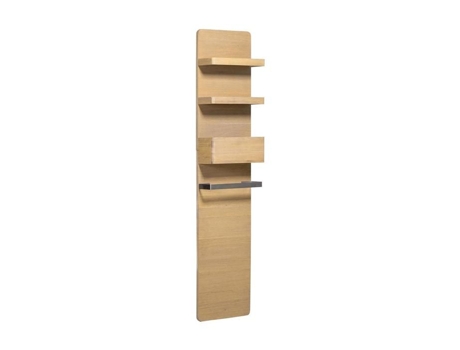 Prateleiras de coluna extra planas e toalheiro Carvalho 40x170 cm Savane Mob In