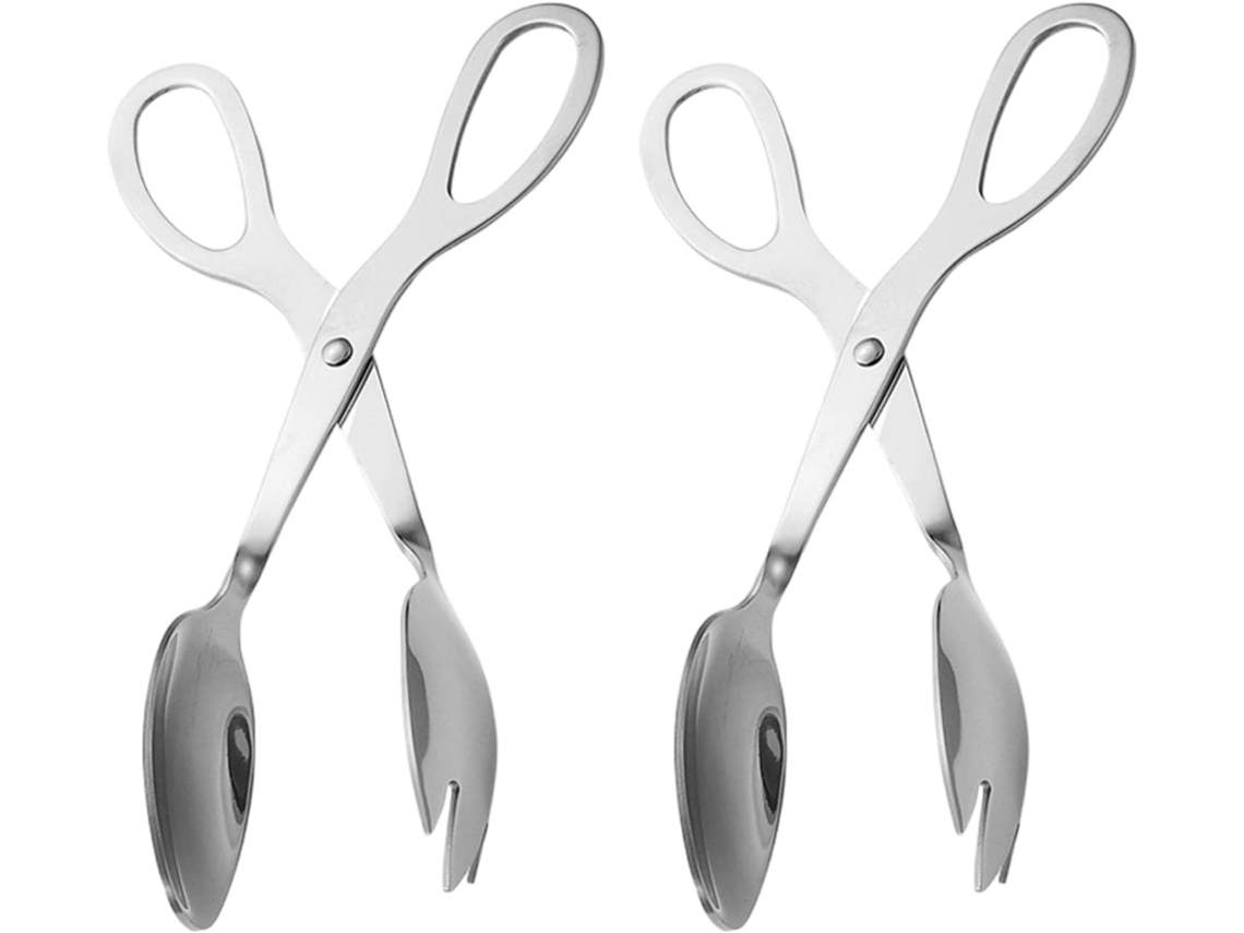 Pinças Para Churrasco Duráveis, Com Textura Em Aço Inoxidável, Adequadas Para Grelhar Ao Ar Livre, Acampar E Cozinhar