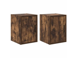 Garage Wall Cabinet, Garage Wall Cabinets Vidaxl Marrom Madeira Processada (30 X 30 X 41 Cm)