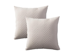 Conjunto De 2 Capas De Almofada Decorativas Para Sofá, Cama E Carro, Nas Cores Azul E Branco.