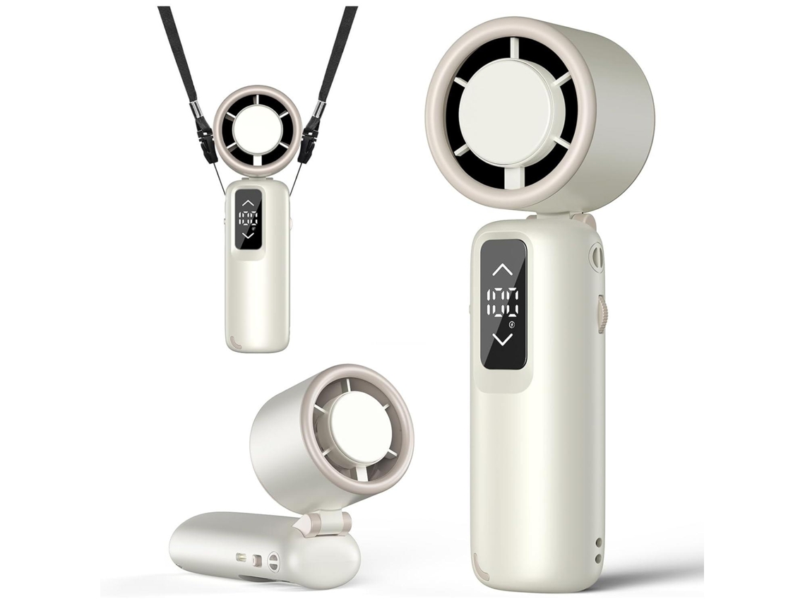 Ventilador portátil MDUG, turbo, velocidade ajustável, bateria 4000mah