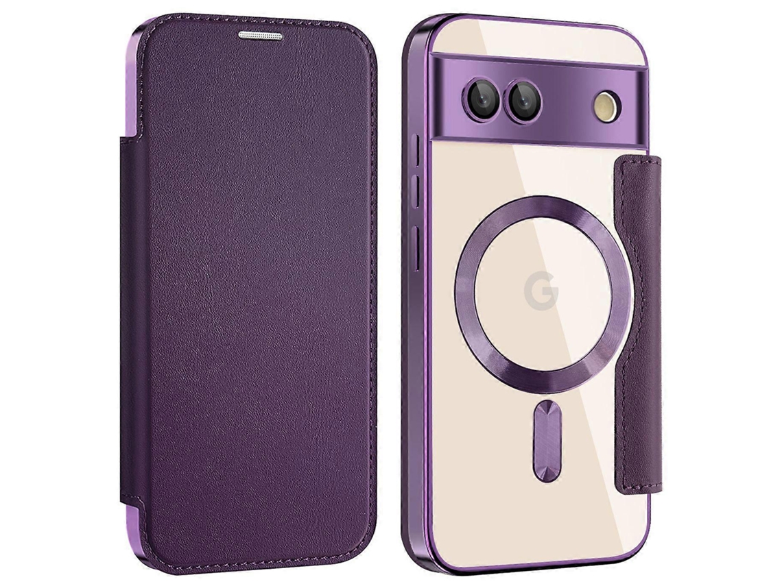 Capa Para Google Pixel 8a Compatível Com Suporte Para Cartão Magsafe Com Bloqueio Rfid