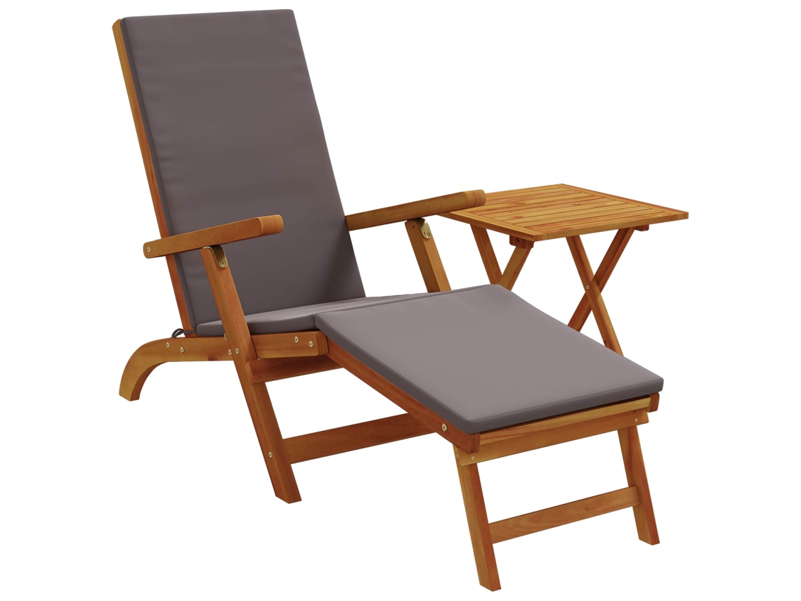 Maison Exclusive - Espreguiçadeira Reclinável E Dobrável 2 Pcs Cinzento-escuro