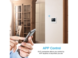 Termostato Inteligente Wi fi Programável com Display Lcd Controle App para Aquecimento Elétrico 16a