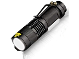 Lanterna Led de Bolso Tocha Pequena Superbrilhante de Alta Potência para Acampar Pescar Caminhar Preto BISBISOUS VIGA EUROPE
