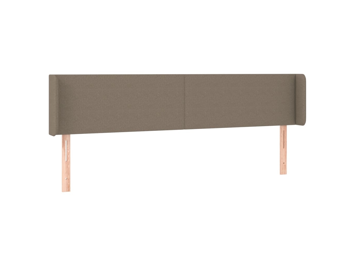 Headboard, Headboards Vidaxl Cinzento-acastanhado Tecido (203 X 16 X 78/88 Cm)