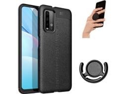 Capa, Película e Popsocket para Xiaomi Poco M3 PHONESHIELD Rugged Leather Preto