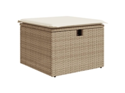 Garden Stool, Garden Stools Vidaxl Bege Rattan / Vime (n/a)