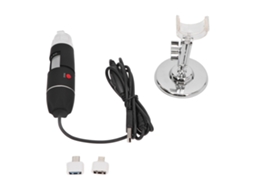 Aetheria microscópio Digital Usb 3 em 1 1600x com 8 Leds Ajustáveis Endoscópio Câmera para Inspeção