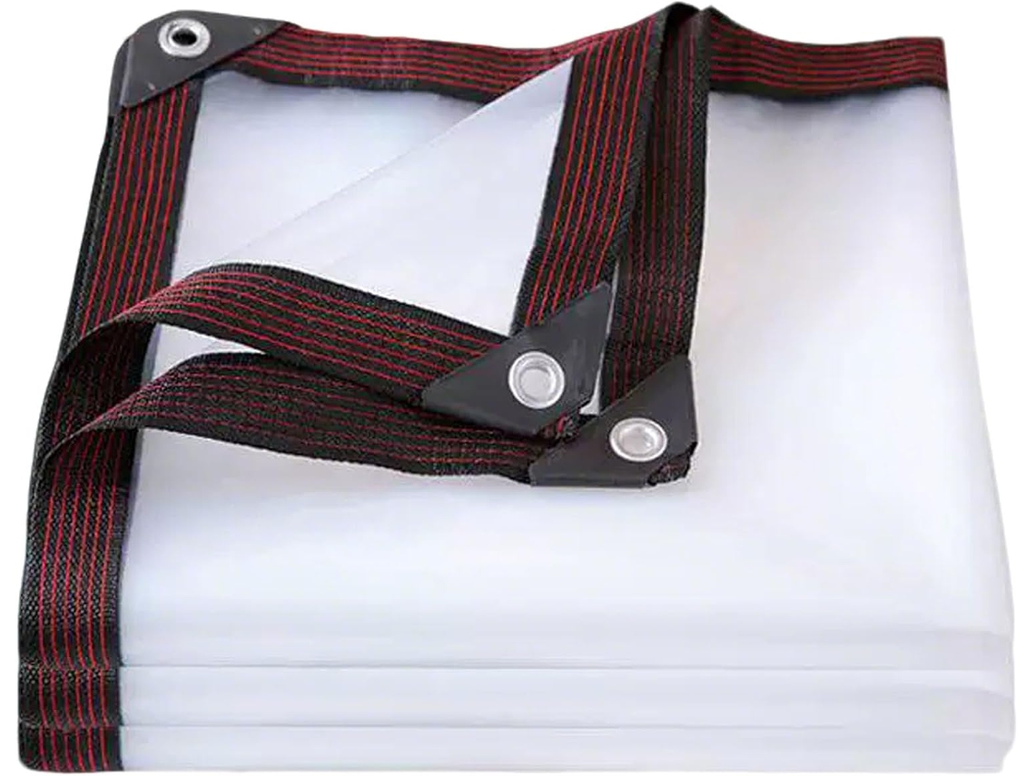 Transparent Pe Tarpaulin, Clear Tarp Waterproof With Grommets, For Garden Greenhouse Polytunnel Roof Shed Car Boat