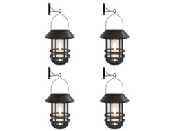 Solar Outdoor Wall Lantern, Solar Outdoor Wall Lanterns Vidaxl Preto Plástico (n/a)