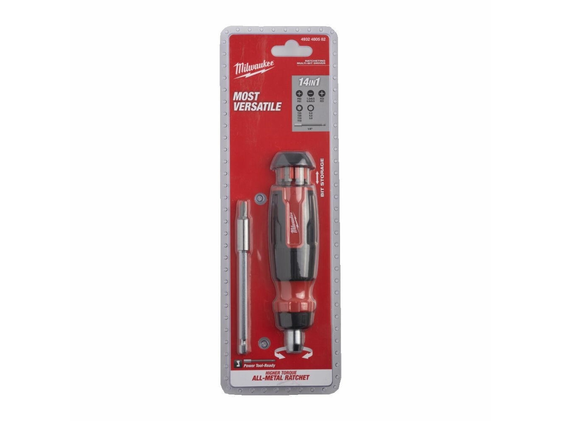 Universal Ratchet Screwdriver 14in1... Milwaukee