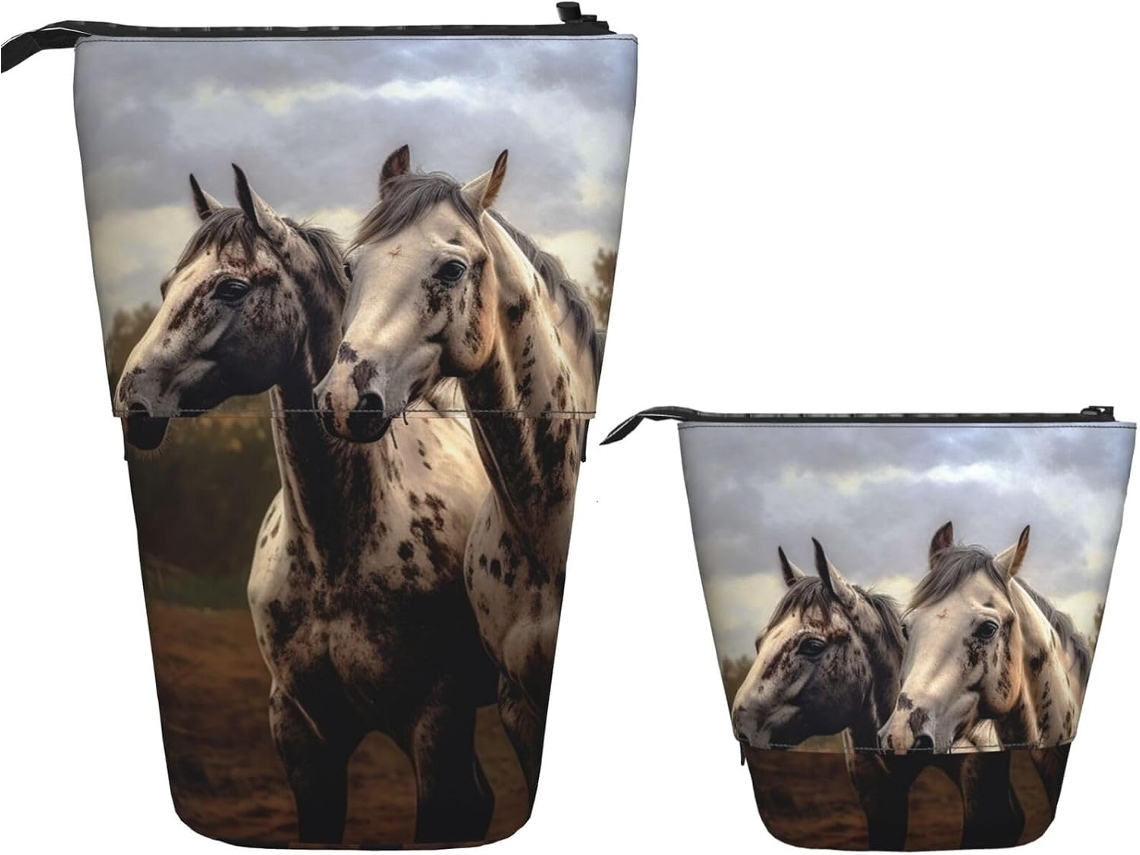 Case Trousse Crayons Télescopique Horse Durable Boite Crayon Fournitures Peil Télescopique Pour Bureau