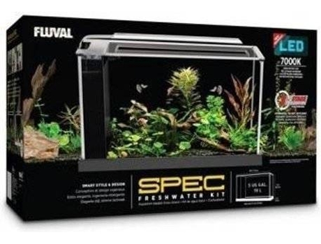 Aquário para Peixes  (Preto - 52x29.5x19cm - 21.1L)