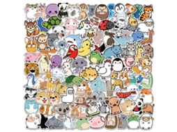 100 Adesivos Fofos De Animais De Desenho Animado Para Faça Você Mesmo Aquaforge