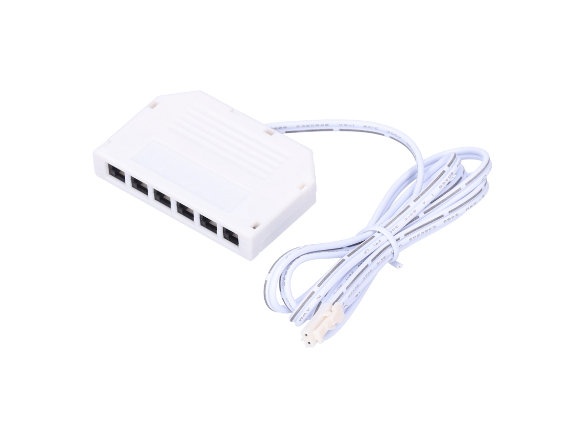 Laxiscreed Caixa De Junção Para Luzes Led De Armário, Compatível Com Distribuição De Fiação De 6 Furos