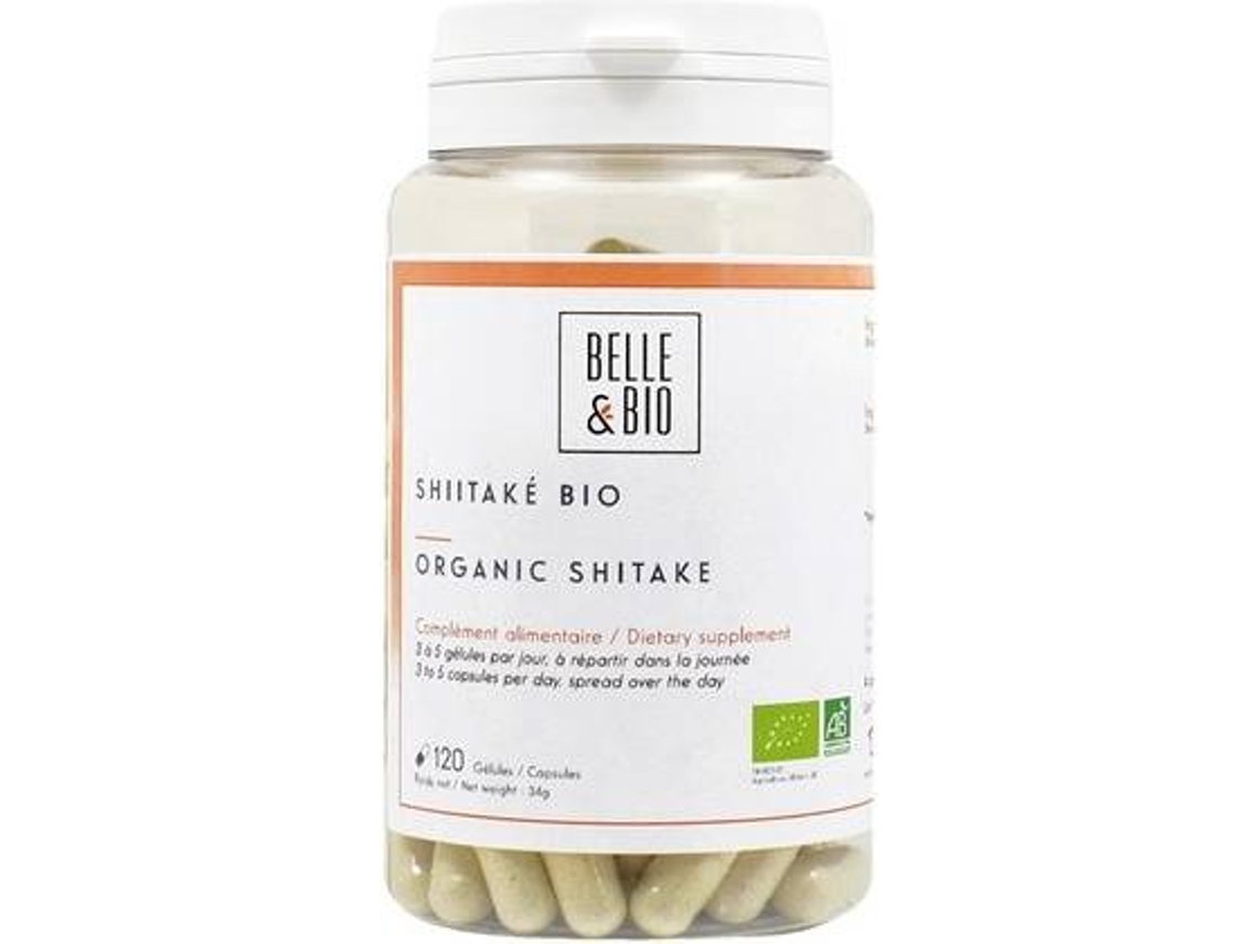 Suplemento Alimentar BELLE ET BIO Shiitake Orgânico (120 cápsulas vegetais)