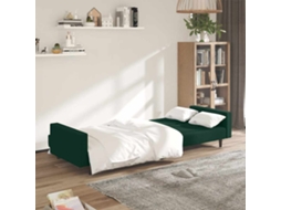 Sofá cama de 2 Lugares Veludo Verde escuro SYFAX
