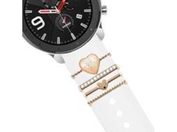 Bracelete Garmin Approach S12 Pulseira com Adorno Crystal Branco
