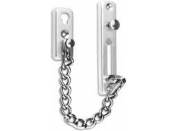 Corrente De Segurança Para Porta, Trava Em Aço Inoxidável, Fundida Porta Externa, Antirriscos Com Parafusos E Ferragens.