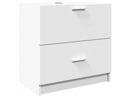 Sink Cabinet, Sink Cabinets Vidaxl Branco Madeira Processada (59 X 37 X 59 Cm)