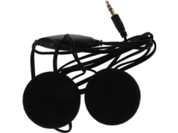 Casque Audio Moto Microfone 3, 5mm Trs Noir Para Intercomunicador
