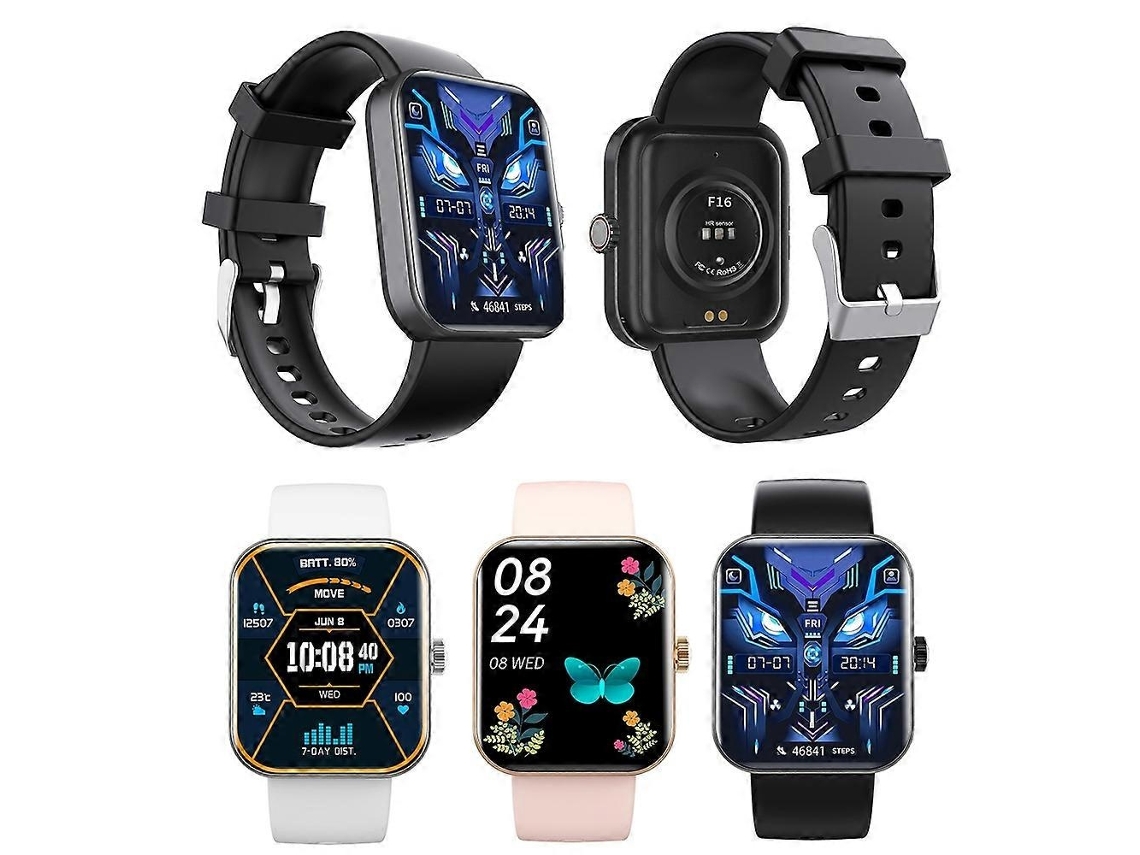 Lurelia Relógio Inteligente, Modelo F16, Bluetooth, Monitor Cardíaco, Chamadas, 2.0 Polegadas, 2,0 Polegadas, Android5.0 Ios10.03, Resistente À Água
