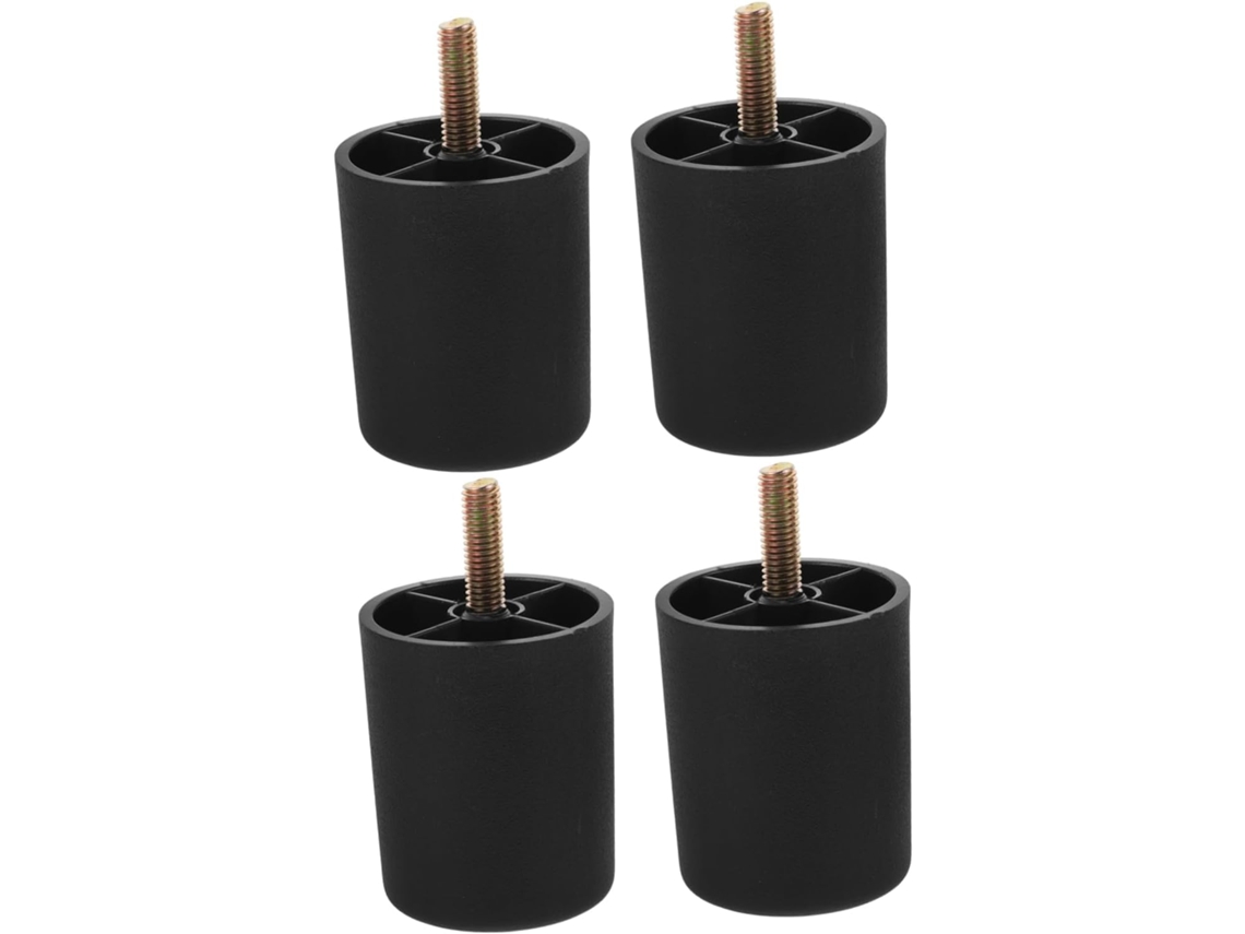 Conjunto De 4 Pés Plástico Para Móveis, Incluindo Pés De Sofá, Mesa E Cadeira Extensores De Altura Com Rosca Para