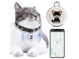 Localizador GPS inteligente para teste de água e detecção de animais, compatível com Bluetooth, edição para gatos.
