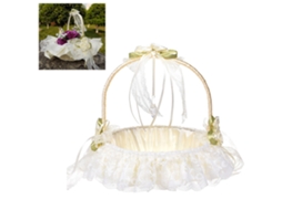 Laxiscreed Cesto De Flores Para Casamento Com Renda E Design Elegante