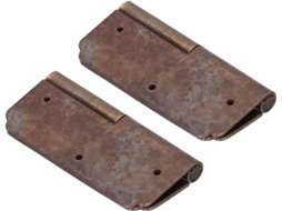 Dobradiça Zerodis Em Latão, Dobradiça Antiga De 6cm Para Armários, Com Juntas De Pino Duplo E Superfície Polida, Ideal