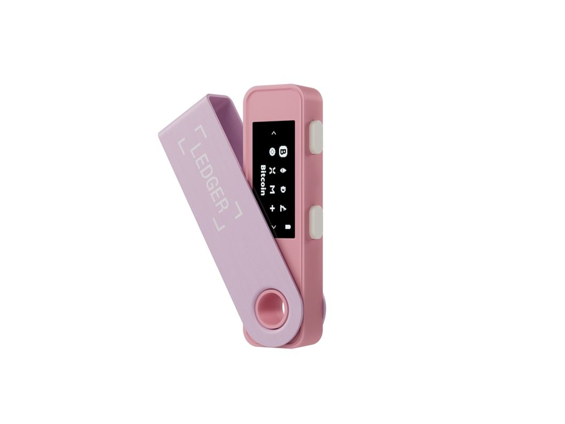 Carteira Rígida para Criptomoedas LEDGER Nano S Plus Rosa Pastel com
