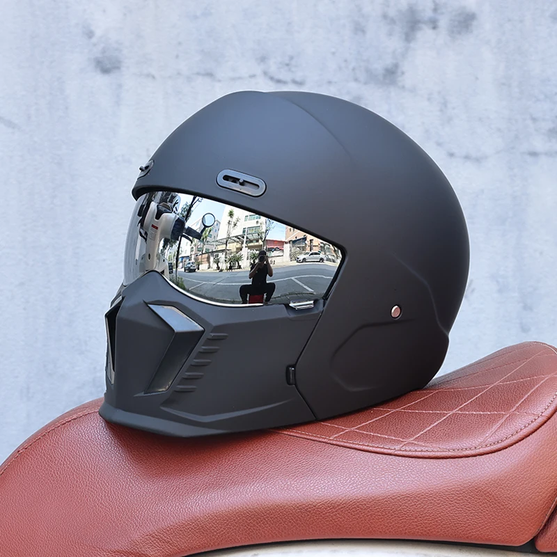 Capacete Unissex 2 Em 1, Material Abs, Certificado Dot