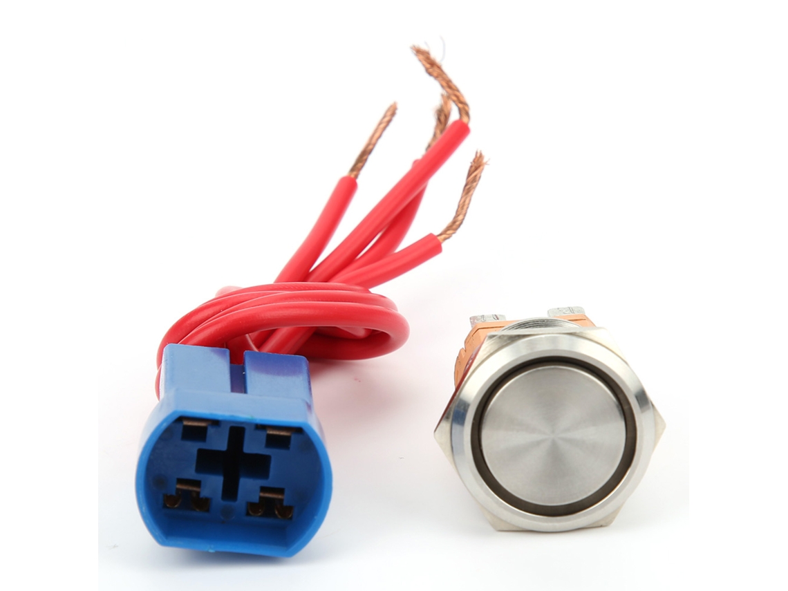 Laxiscreed Interruptor De Botão 22mm Ac250v 20a Para Eletricidade Segura