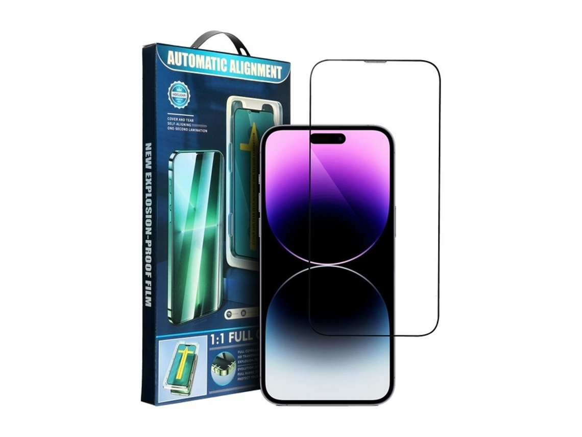 Película de Ecrã Temperado para iPhone 13 Preto
