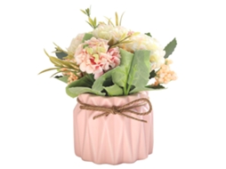 Arranjo De Flores Artificiais Laxiscreed Para Mesa Em Tom Rosa Para Decoração Duradoura