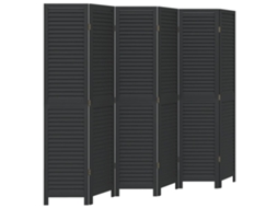 Room Divider, Room Dividers Vidaxl Preto Madeira (40 X 180 Cm)