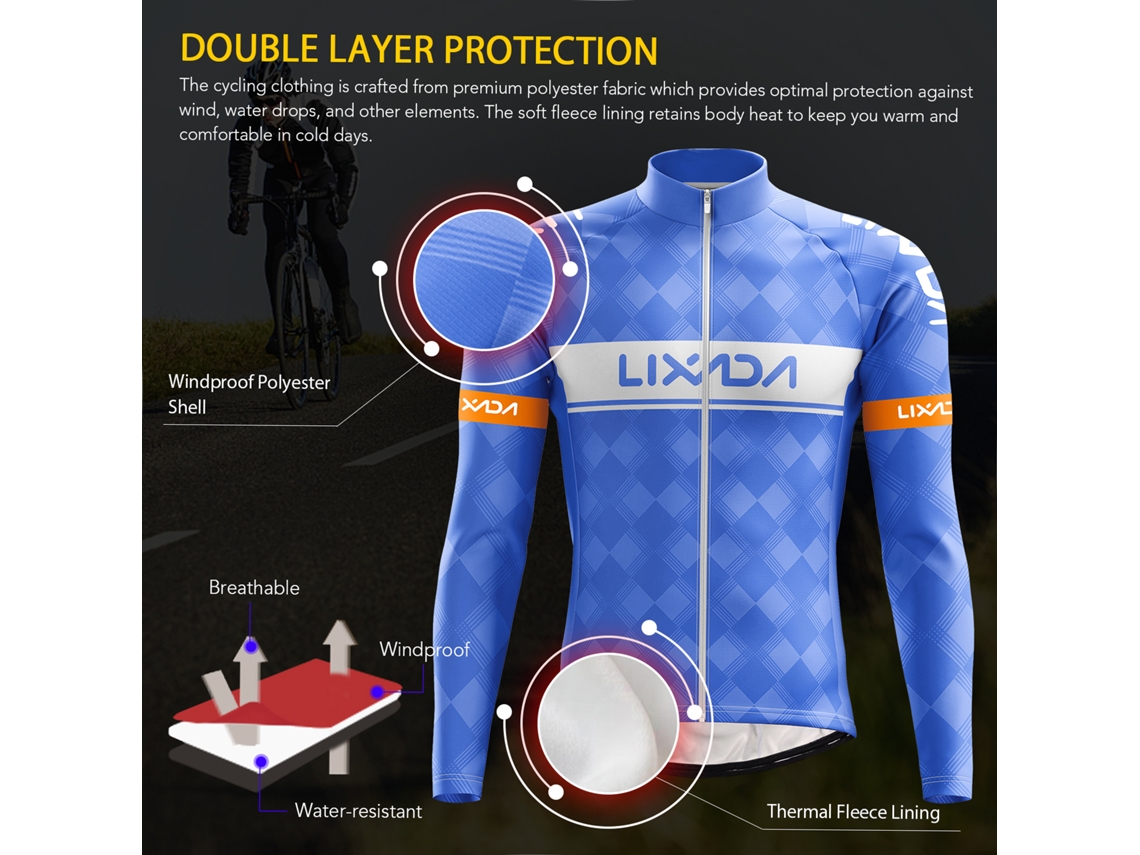 Roupa de Ciclismo Mali com Jaqueta e Calças com Amortecimento