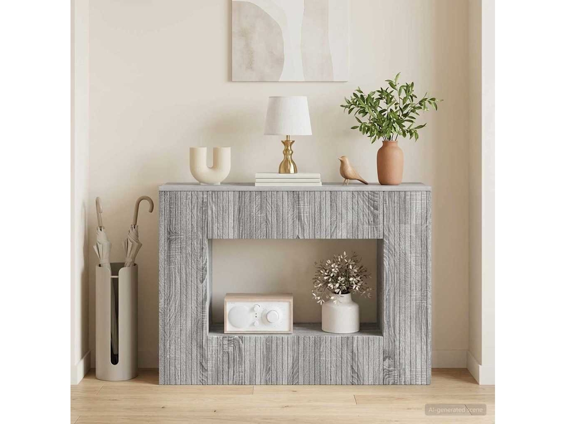 Vidaxl Aparador Sonoma Cinza 101 X 29 X 74 Cm Madeira Engenheirada