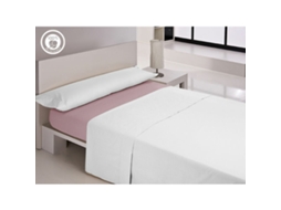 Lençol de baixo ajustável HAPPY HOME LISOS COTTON (Solteiro - 100 % algodão - Malva)