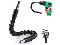 Adaptador De Soquete De 1/4 Com Broca De Ângulo Reto E Kit De Extensão Flexível Ideal Para Espaços De Trabalho Apertados Btforus